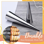 Horn-Shaped Pastry Molds Set – Bake Crispy Cream Rolls at Home