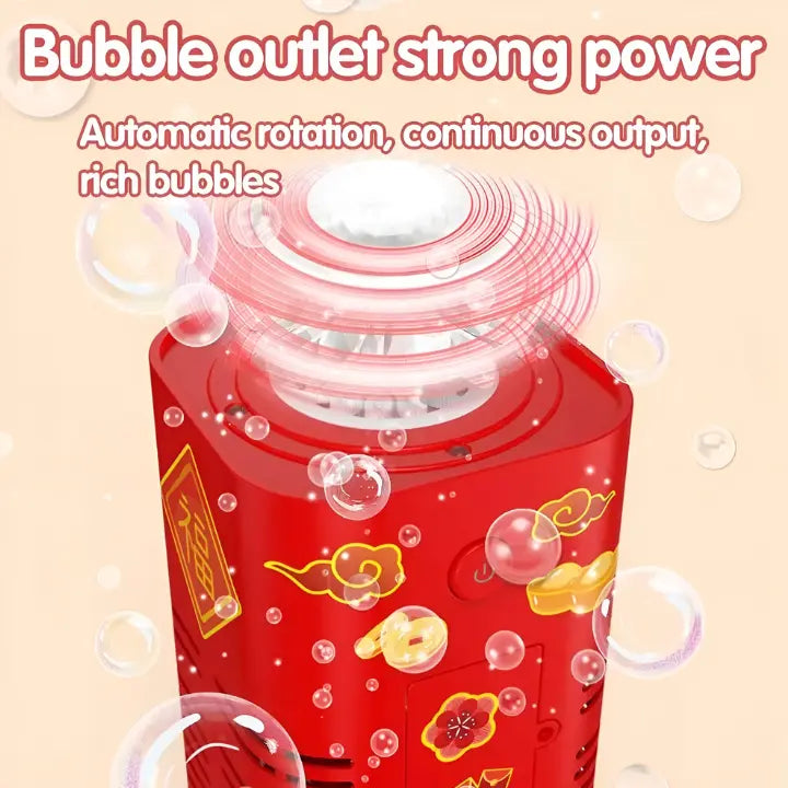 LED Bubble Machine with Light Effects – Battery-Powered for Outdoor Use