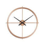Minimalist wall clock with silent movement
