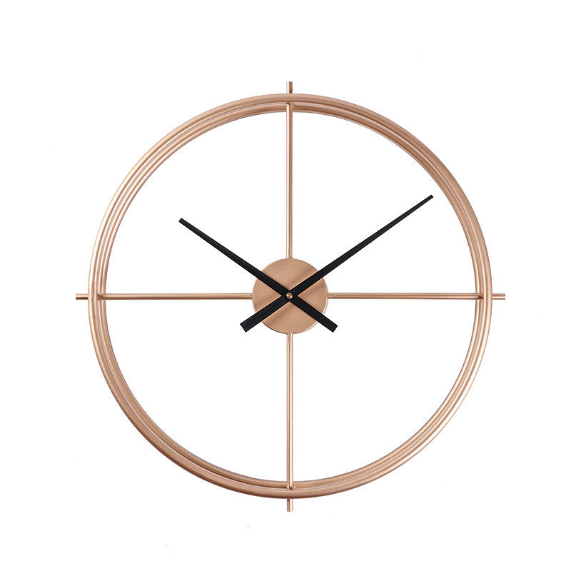 Minimalist wall clock with silent movement
