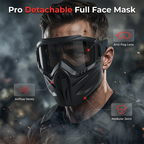 Multifunctional face protection for welding and motorcycling