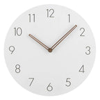 Wanduhr Skandinavisch mit Walnusszeiger