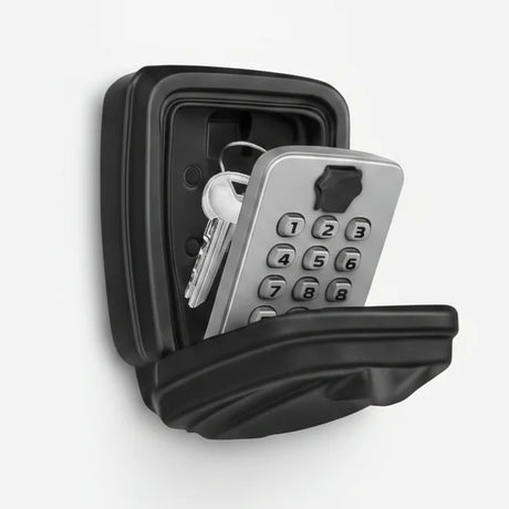 Schlüsselsafe mit Zahlenkombination — wetterfest, wandmontiert, immer zugänglich — technical_key_benefits.centre_ring_image