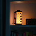 Tischlampe im Filmrollen-Design – Warmes Retro-Licht