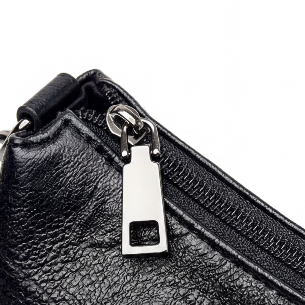 Soft Faux Leather Crossbody Bag – 3 Compartments