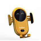 Wireless car charger with automatic phone holder
