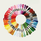 Embroidery set with water-soluble template for clothing