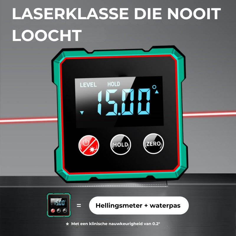 Digital Angle Meter with Magnet and Level Function