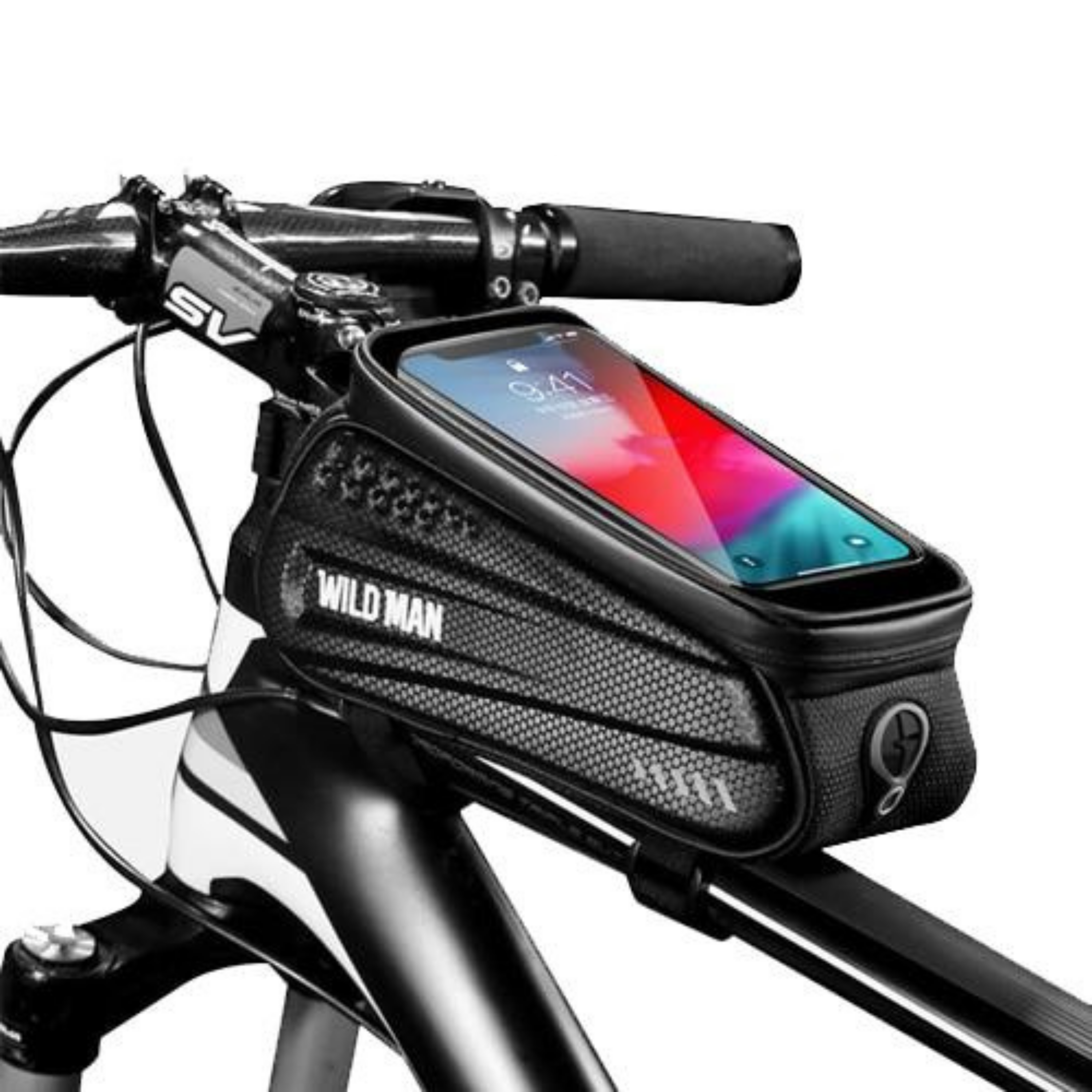 Bicycle Frame Bag with Phone Window – Waterproof Hard Case