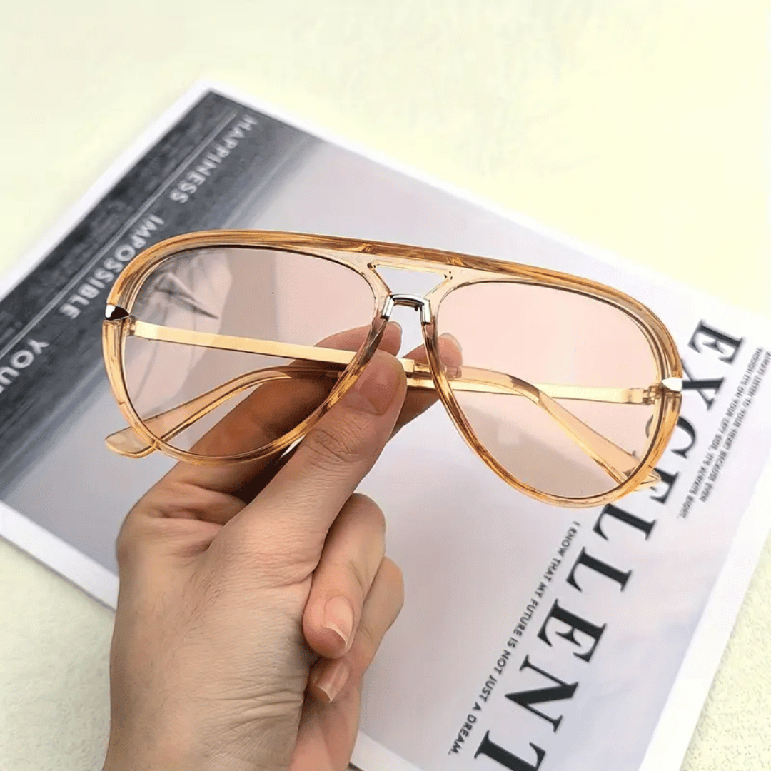 Pilotensonnenbrille mit klassischem Doppelsteg-Design