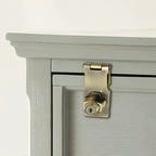 Door lock with hinge bolt and 2 keys