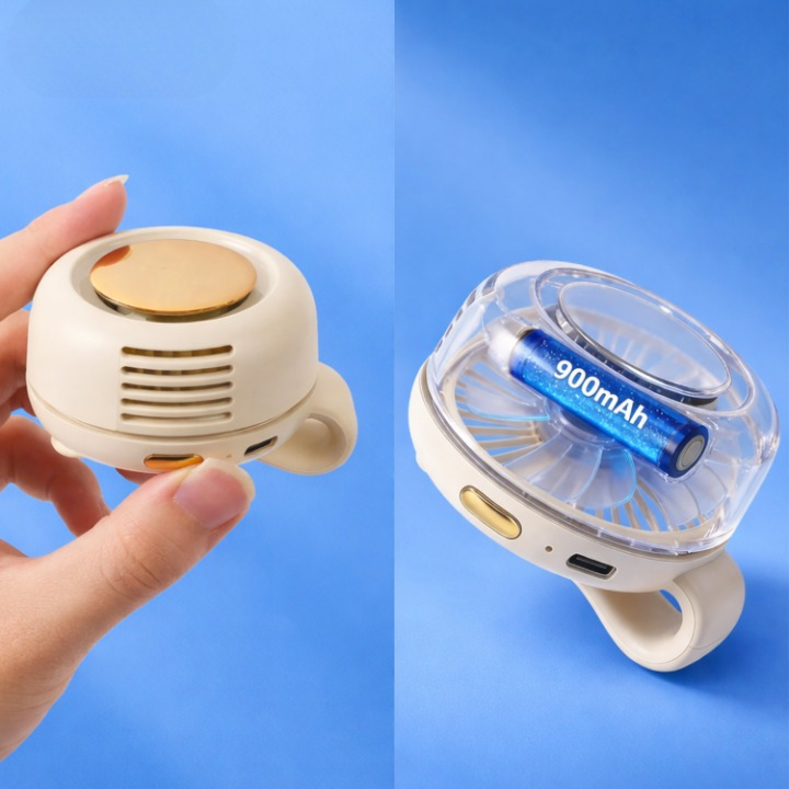 Tragbarer Clip-Ventilator mit 360° Drehung