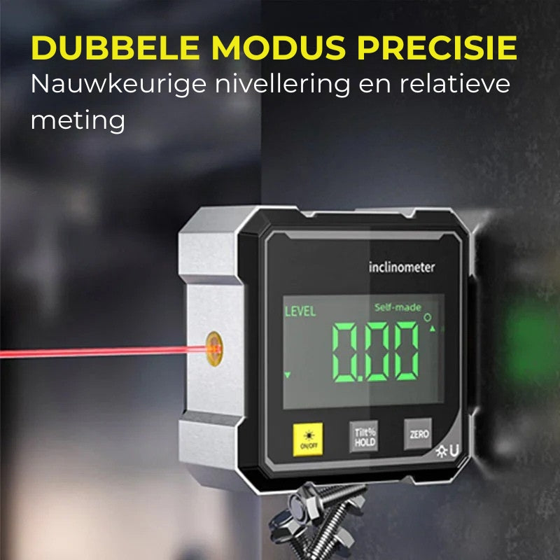 Digital Angle Meter with Magnet and Level Function