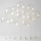 LED balloon lights 10-piece set - atmospheric decorations for gardens & parties, with no outlet needed
