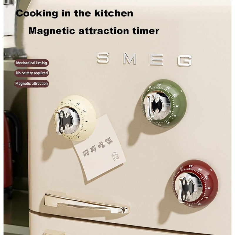 Küchentimer mechanisch mit Magnethalterung