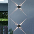 LED Wandleuchte Außen mit Sterneffekt – Wetterfest IP54