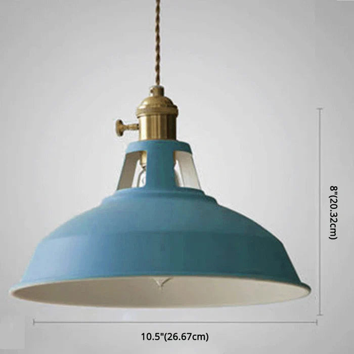 Industrielle Pendelleuchte Metall 27 cm