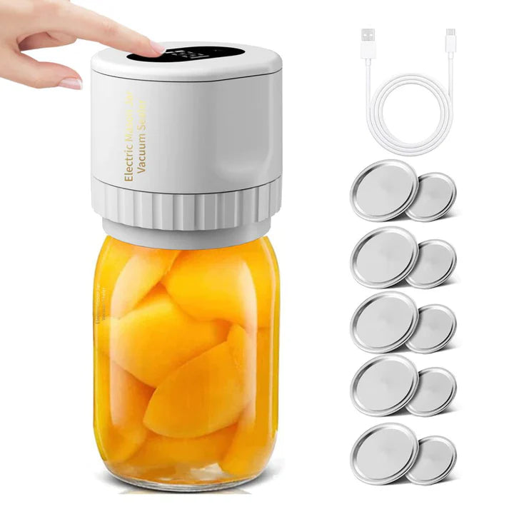 Electric Vacuum Sealer for Mason Jars – Airtight in 30 Seconds