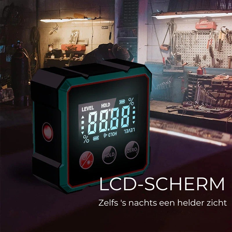 Digitale Hoekmeter met Magneet und Waterpasfunctie