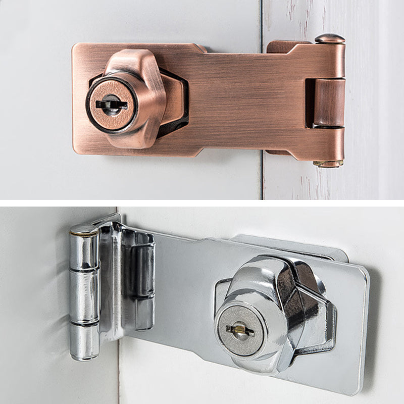 Door lock with hinge bolt and 2 keys