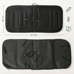 Car heated seat cushion, 12 V – heated back and seat, 2 heat settings, 97 x 48 cm