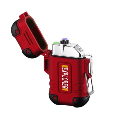 Elektrisches Sturmfeuerzeug wasserdicht IP56 mit USB-C