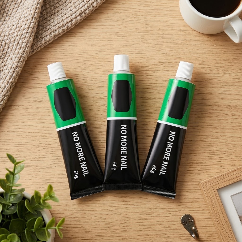 Mounting adhesive without drilling, 3 × 60 g – adhesive instead of nails & screws
