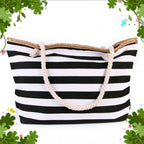Strandtasche gestreift mit Seilhenkeln
