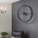 Minimalist wall clock with silent movement