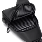 Anti-theft crossbody bag with waterproof protection