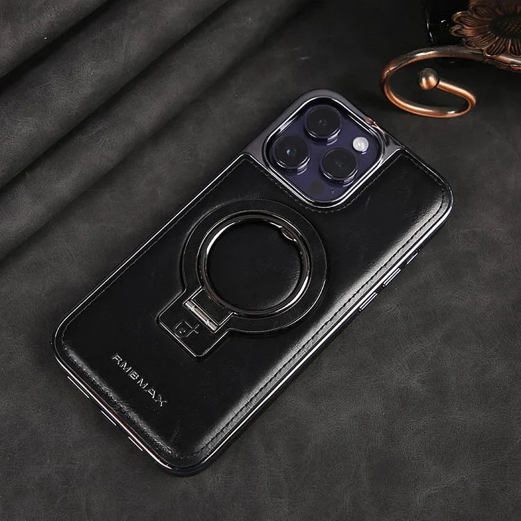 Leder iPhone-Hülle mit magnetischem Ständer – Premium-Schutz -   Mivoza Deutschland