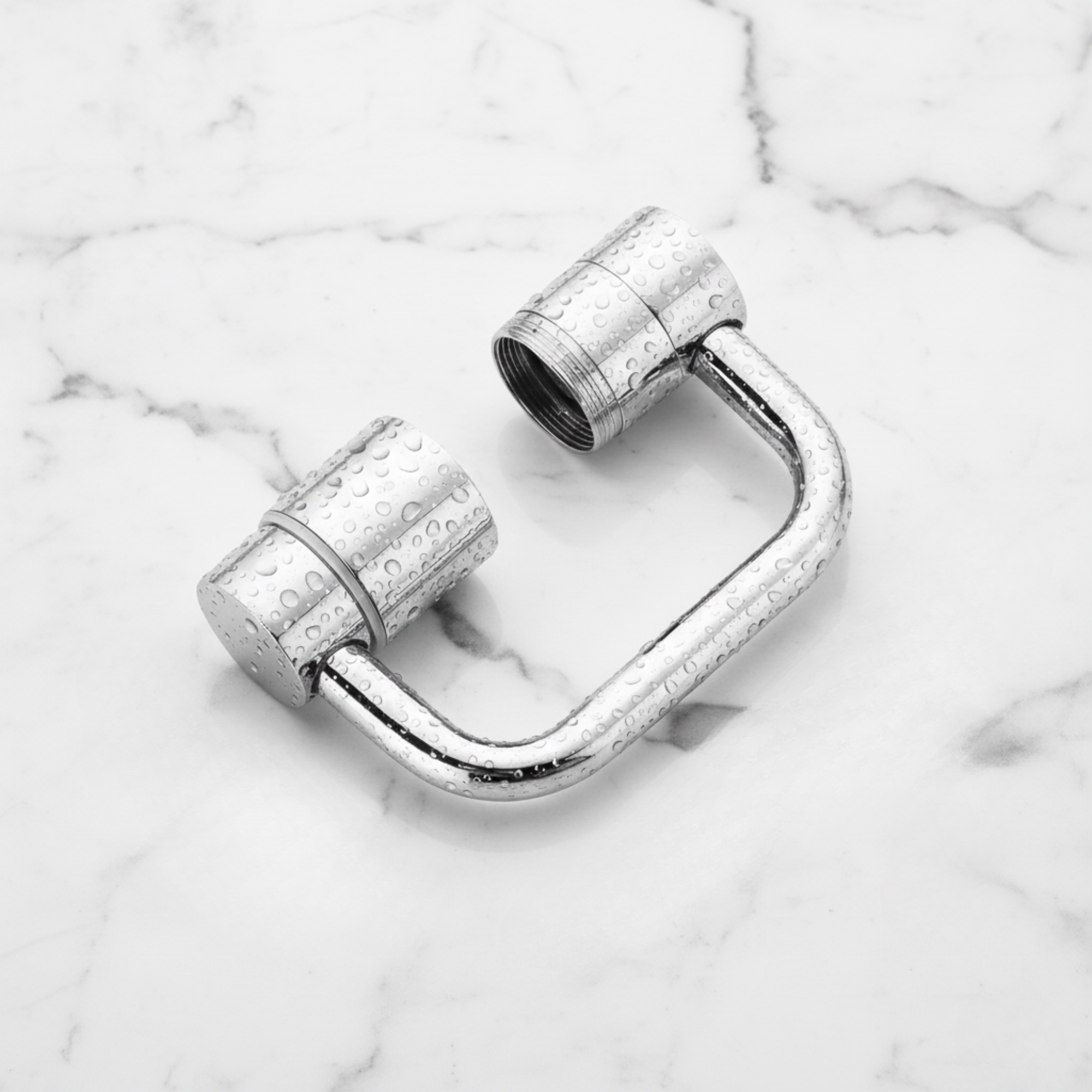 Faucet attachment with 1080° swivel function and 2 spray modes