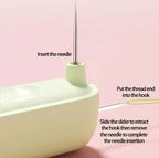 Sewing aid with needle threader and seam ripper