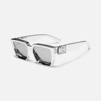 Sonnenbrille mit eckigem Rahmen und Metalldetails