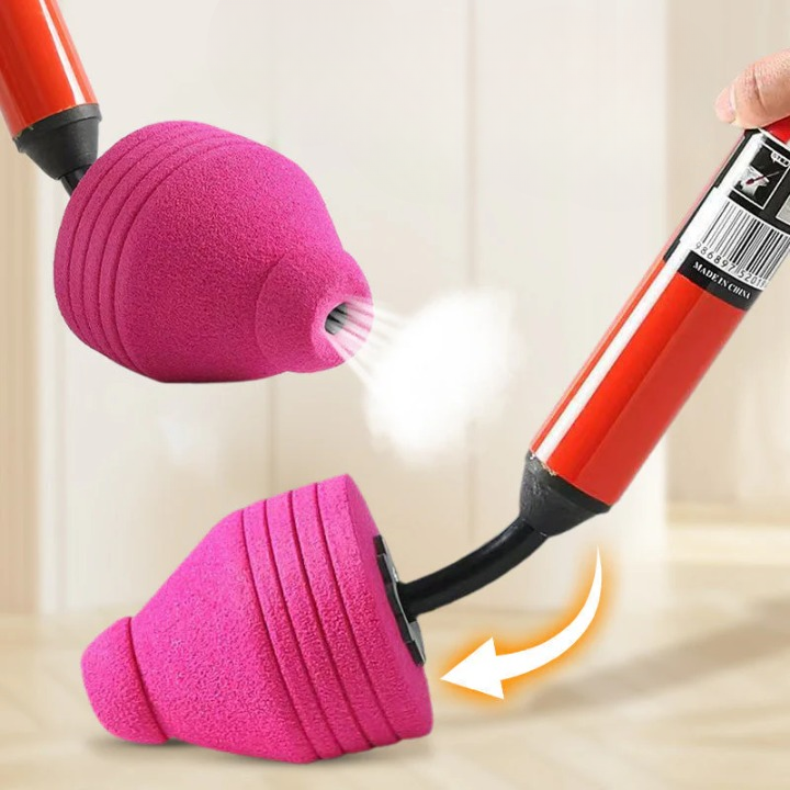 High-pressure drain cleaner — clear clogs without chemicals (toilet, sink, shower)