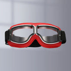 Motorradbrille Vintage-Stil mit verstellbarem Gummiband