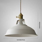 Industrielle Pendelleuchte Metall 27 cm