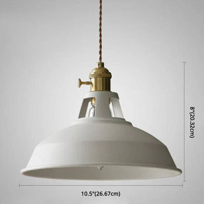 Industrielle Pendelleuchte Metall 27 cm