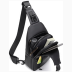 Anti-theft crossbody bag with waterproof protection