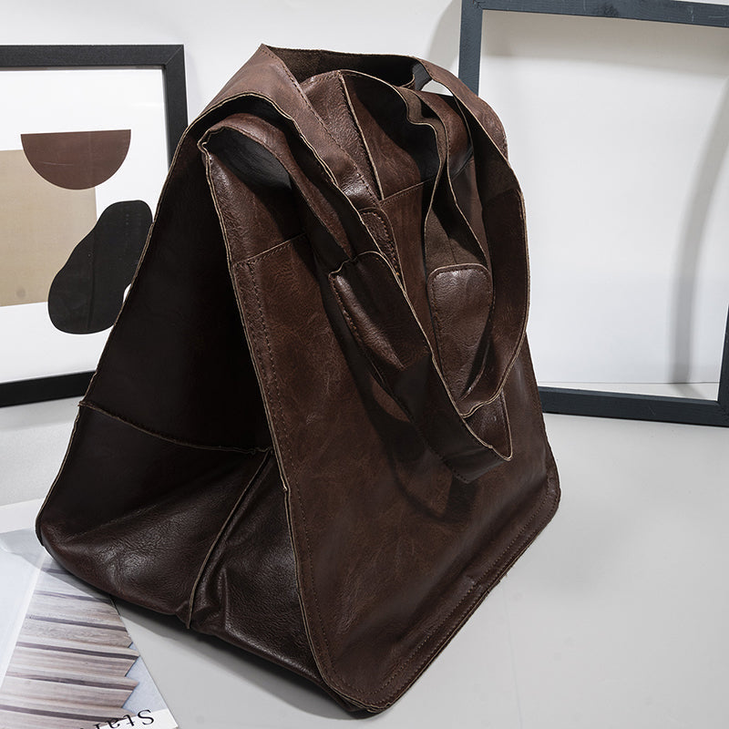 Weekender-Tasche Leder groß mit verstellbaren Tragegurten