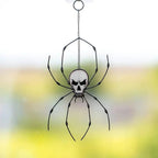 Halloween-Fensterdeko Buntglas mit Metallrahmen
