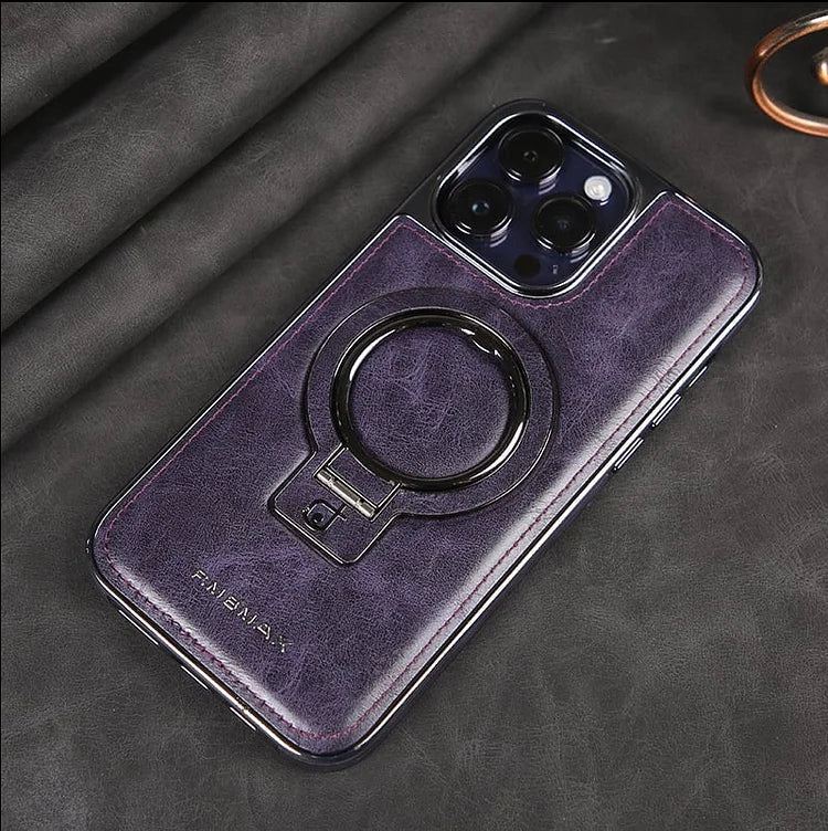 Leder iPhone-Hülle mit magnetischem Ständer – Premium-Schutz -   Mivoza Deutschland