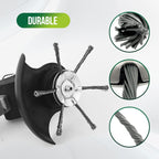 Brush cutter replacement head with metal blades