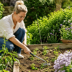 Stainless steel weed remover with ergonomic handle