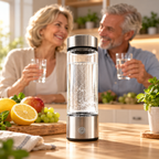 Wasserstoff-Wasserflasche Glas mit USB-Aufladung