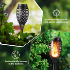 Solar-Gartenfackel mit Flammenlicht-Effekt