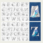 Embroidery set with water-soluble template for clothing