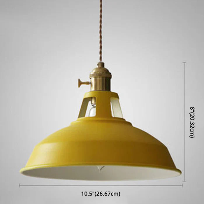 Industrielle Pendelleuchte Metall 27 cm