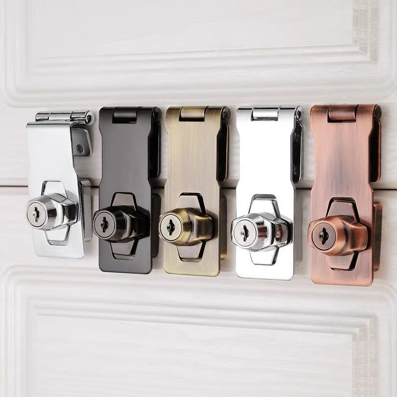Door lock with hinge bolt and 2 keys