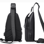 Anti-theft crossbody bag with waterproof protection